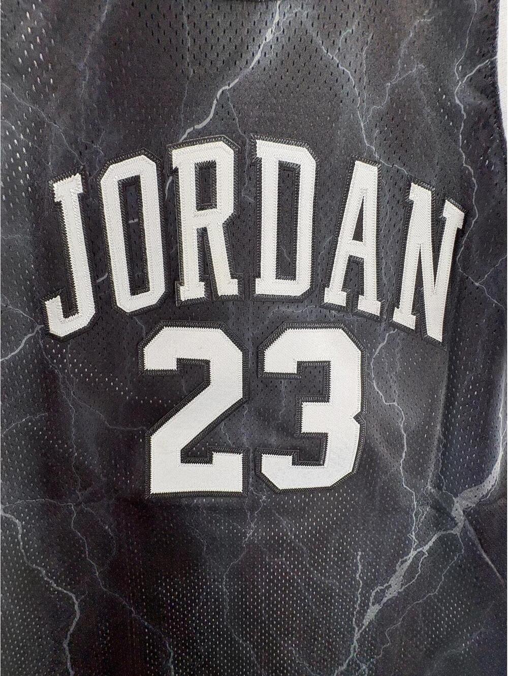 Jordan Jersey All Over Print #23 Sleeveless Tank Sewn Patches Kids Large - Picture 4 of 7